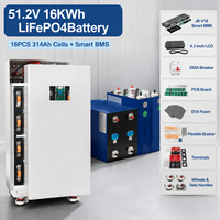 Batterie lithium haute capacité AWT BASEN Lifepo4 51,2 V 230 Ah 300 Ah 314 Ah 11 kWh 10 kWh 15 kWh 16 kWh Lifepo4 48 V pour stockage domestique