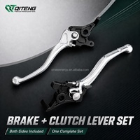 Kit d'amélioration de l'affichage en aluminium pour leviers de frein et d'embrayage CNC bicolores argent-noir pour Sur-Ron Ultra Bee