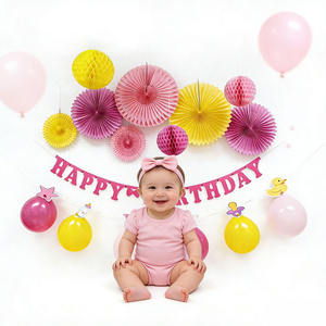 ชุดตกแต่งงานวันเกิดเด็กผู้หญิง EAST <span class=keywords><strong>TERN</strong></span> 11 ชิ้น ชุดลูกโป่ง พวงมาลัย กระดาษพับพัด ลูกบอลรังผึ้ง <span class=keywords><strong>ราคา</strong></span>โรงงาน ทนทาน - Product Image 5