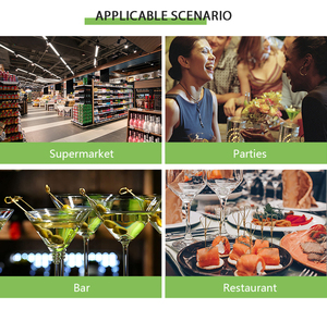 Thân thiện với môi dùng một lần tre tim xiên/vòng xiên/knoted xiên - Product Image 5