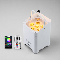 Projecteur LED sans fil 4x18W 10W à batterie, DMX, pour éclairage mural, idéal pour mariages, fêtes et événements