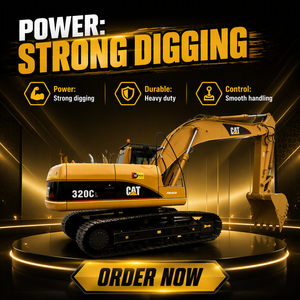 รถขุดมือสอง 320D ขนาด 20 ตัน รุ่น CAT320GC CAT320C เครื่องยนต์ประหยัดน้ำมัน สำหรับงานดิน - Product Image 4