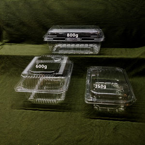 Boîtes à salade transparentes en PET de 350/600/800g, contenants en plastique transparent pour aliments, barquettes en plastique pour salade de fruits - Product Image 3