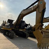 Excavatrice sur chenilles d'occasion Caterpillar CAT340D2L 40 tonnes, 90% neuve, avec moteur, pompe et alternateur d'origine