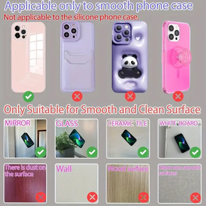 Mạnh Mẽ Grip Hai Mặt Silicone Cốc Hút Điện Thoại Trường Hợp Chủ Hands-Free Đứng Di Động Phụ Kiện Cho Ảnh Tự Chụp Và Video - Product Image 3