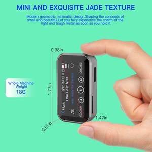 BT Enabled Square MP3 <b>Player</b> Color Touch Screen Lossless Music Device Sport Walkman Gift High Capacity TF Card Support Metal - Product Image 5
