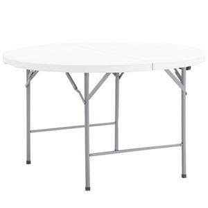 Tamanho grande mesa de jantar ao ar livre assento 8 mesa design para eventos mdf top metal pernas mesas dobráveis e cadeiras para eventos - Product Image 1