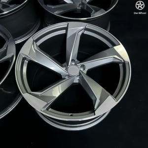 Jantes forgées DW style Rotor 19 20 21 22 23 24 pouces, concaves profondes, argentées, pour voitures particulières 5x112 pour Audi RSQ8 RS6 Avant RS7 - Product Image 5