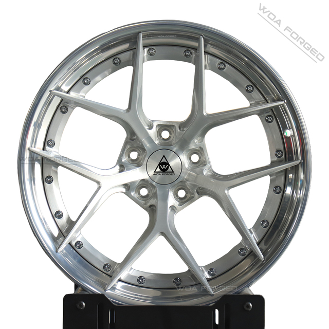 WOAFORGED  S101SC OEM Custom Forged 2 3 Piece Aluminum Alloy Wheel Rims Polished Brushed Silver 5x112 5x114.3 5x120 5x130 5x108