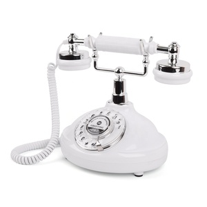 Cheeta colore bianco CT-8301 rotativo tipo Retro registrazione di messaggi telefonici Audio Guestbbook telefono telefono matrimonio - Product Image 3