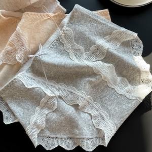 高档纯棉面料高分体性感无缝蕾丝边高腰纯棉内衣女 - Product Image 1