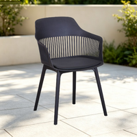 Chaises de salle à manger empilables en plastique de luxe moderne - Ergonomiques, portables et légères pour la maison, le bureau et l'hôtel
