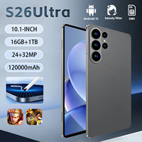 Tablet S26 Ultra >10.1 Pulgadas, MTK Octa Core, 2K, Android 14, 16GB, 108MP, 10000mAh, 4G/5G, Doble SIM, USB-C, para Niños y Adultos Mayores