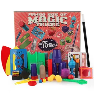 Magic set props magic trick wand poker close-up stage magic trick props set educational toys kids middle box