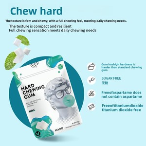 Chewing-gum KOZED Cool Mint sans sucre, saveur originale, effet rafraîchissant, bonbons à mâcher pour une haleine fraîche après les repas, sachet de 116g - Product Image 2