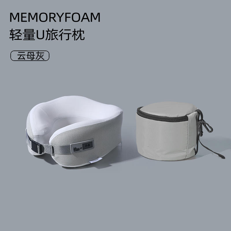 ถุงเก็บหมอนเดี่ยวสีเทาอ่อน