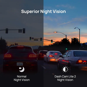 D10 24h Soporte de estacionamiento 130 FOV 1080p Cámara de salpicadero dual Frontal Interior Visión nocturna Coche GPS incorporado Dashcam - Product Image 4