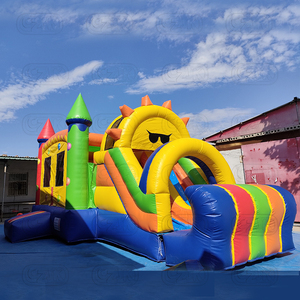Château <span class=keywords><strong>gonflable</strong></span> de crayon <span class=keywords><strong>gonflable</strong></span> commercial de haute qualité avec toboggan Combo <span class=keywords><strong>Happy</strong></span> Smile Face Theme Design pour les enfants - Product Image 2