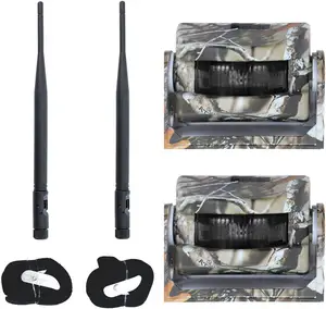 Olymbros cảm biến chuyển động cảnh báo ngoài trời kit 1 Receiver và 2 PIR cảm biến chuyển động Detector cho nhà, săn bắn, cắm trại,