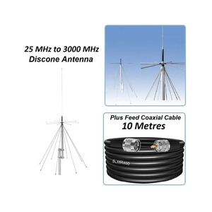 Super Discone Antenna 25Mhz - 3Ghz DiamondS D3000N Base Station <b>Scanner</b> Antenna for Many <b>Radio</b> Applications - Product Image 4
