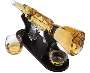 Decantador de whisky de pistola de 750ml y botella de vasos de whisky para licor Bourbon <span class=keywords><strong>Vodka</strong></span> whisky Cordero y Tequila - Product Image 5