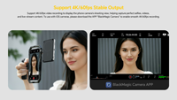 7RYMS Qshot V2 PRO Layar Monitor Selfie Nirkabel Magnetik 3.1" dengan Speaker dan Remote untuk Smartphone, Vlog, Streaming, TikTok
