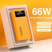 2025 nouveau modèle conteneur batterie externe 66W charge Super rapide Portable 10000mAh Powerbanks plus grande capacité 20000mAh batterie
