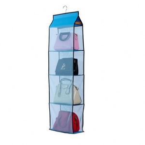 Organizador de Bolsos Colgante para Armario, Organizador de Bolsos con 4 Bolsillos, Ahorro de Espacio en el Armario, Almacenamiento de Bolsos - Product Image 5