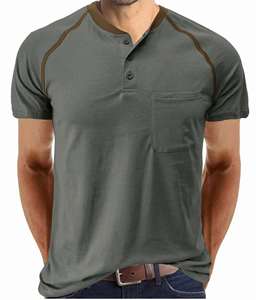 เสื้อยืดแขนยาวทรงเฮนลีย์สองสีสำหรับผู้ชาย ผ่านการรับรองมาตรฐาน NFPA2112 ผลิตจากผ้าฝ้าย 6 ออนซ์ ระบายอากาศได้ดี น้ำหนักเบา เหมาะสำหรับงานก่อสร้าง น้ำมัน และก๊าซ - Product Image 4