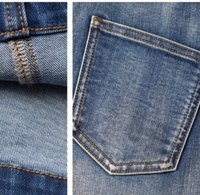 Vente en gros de denim personnalisable pour femmes, finition délavée gothique de grande rue, ample, décontracté, structurel, jambe large, taille