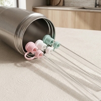Charmes pour pailles, couvre-pailles, couvre-pailles en silicone en forme de champignon pour verre à boire pour fille