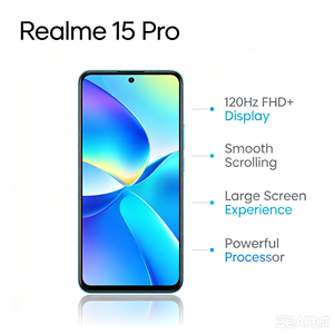 Téléphone mobile <span class=keywords><strong>Realme</strong></span> 15 Pro 5G 12 Go + 256 Go Écran 120 Hz Appareil photo 50 MP avec OIS Charge rapide 67 W - Product Image 3