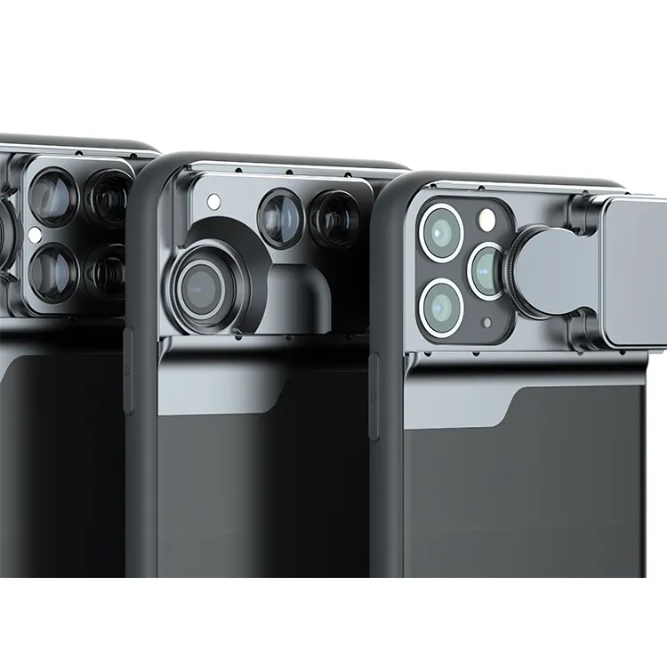 Чехол для телефона с комплектом объективов 5 в 1, телеобъектив «рыбий глаз» 20x Macro CPL Zoom Lens Filter Volg для Apple Phone11 Pro Max