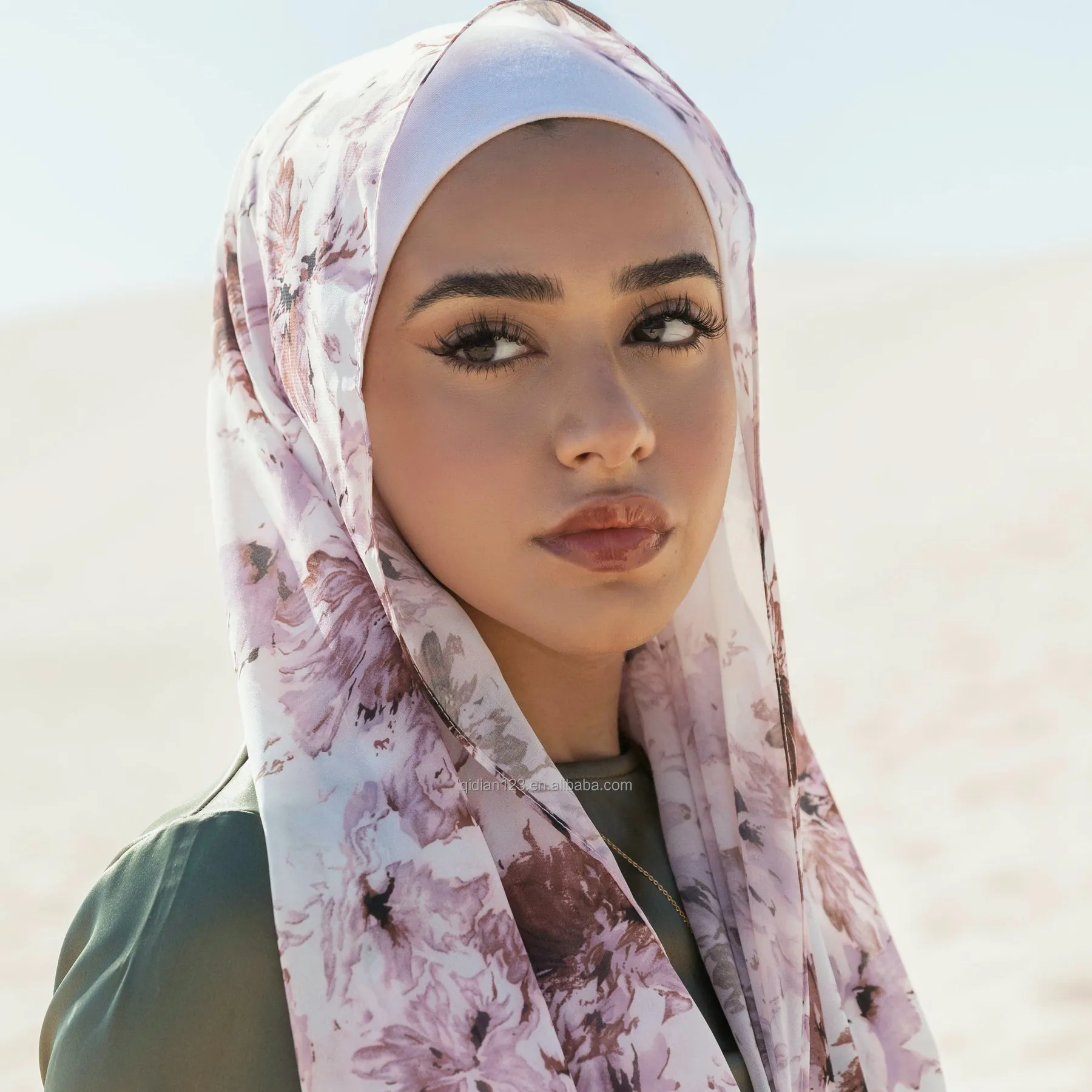 Wholesale Printed Heavy chiffon hijab chiffon bawal scarf ready store 20designs 2021