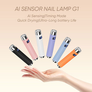 Hanyi cao cấp không dây ai Cảm biến Đèn móng tay G1 6 màu sắc LED hiển thị Máy tính để bàn cầm tay UV LED ánh sáng OEM tùy chỉnh đèn móng tay - Product Image 2