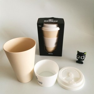 Emballage <span class=keywords><strong>personnalisé</strong></span> Coupe Éco <span class=keywords><strong>Bambou</strong></span> Garder Tasse À Café Avec Couvercle En Silicone - Product Image 3