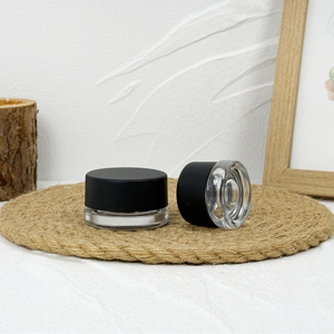 Tarro de vidrio redondo con logotipo personalizado de fábrica, 5ml, 9ml, crema de flores, embalaje de cera, concentrado a prueba de niños con tapa CR - Product Image 5