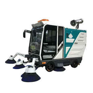 Hocheffiziente Bodenwäsche-Reinigungsmaschine 7 Bürsten Straßenkehrmaschine Bodenwaschmaschine