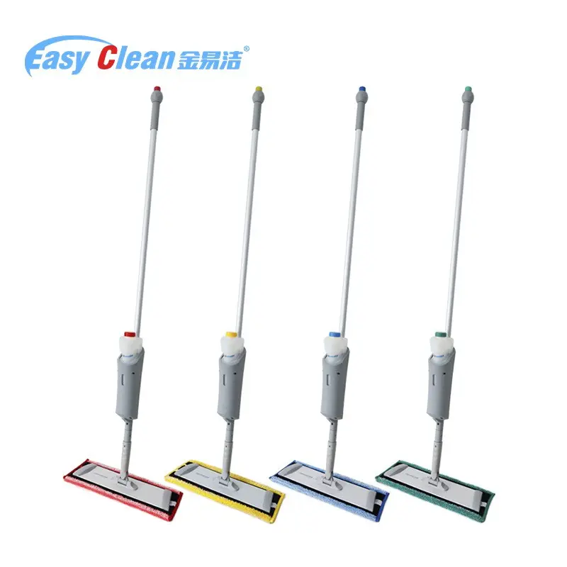 ECG Premium 500ml commercial microfiber flat head quick connect aluminium pole spray mop floor cleaning