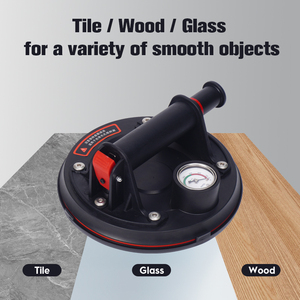 Ventosa De Bomba De Vácuo Telha De Vidro Otário Heavy Duty <span class=keywords><strong>Hand</strong></span>-<span class=keywords><strong>held</strong></span> Preto Ventosa De Ar Com Medidor De Pressão - Product Image 4