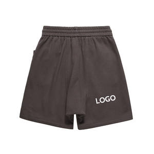 Alta qualità estiva elastico in vita doppia grande tasca aperta <span class=keywords><strong>con</strong></span> cerniera da uomo pantaloni corti da spiaggia <span class=keywords><strong>pantaloncini</strong></span> larghi in cotone - Product Image 5