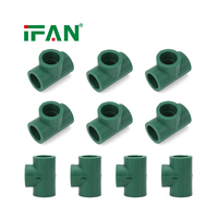 Raccords de tuyauterie d'eau PPR IFAN couleur personnalisée vert foncé 20-110 mm résistants aux UV pour extérieur, raccords de plomberie PPR