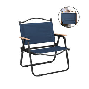 مجموعة كراسي قابلة للطي وطاولة خشبية صلبة للاستخدام الخارجي، معدات محمولة للتخييم والصيد - Product Image 6