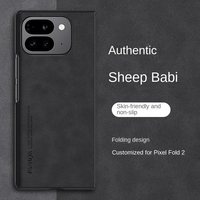 Coque de téléphone d'affaires de luxe pour Google Pixel Pixel 9 Pro Fold Fold2 cuir de mouton lentille tout compris couverture arrière de téléphone
