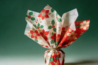 Papier d'emballage de luxe imperméable avec motifs floraux coréens pour la présentation de fleurs et de cadeaux