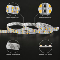 Promotion : Bande LED Flexible Extérieure Étanche 1 LED 1 Coupure, Éclairage Souple pour Façade, IP67 DC24V, Facilement Pliable, Projecteur Mural LED Flexible