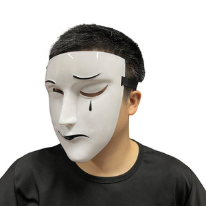 Nhựa Đáng Sợ Mặt Nạ Chú Hề Cho Halloween Người Lớn Người Đàn Ông Lễ Hội Bên Nỗi Nỗi Khổ Và Hạnh Phúc Đạo Cụ Khiêu Vũ Đầy Đủ Mặt Nạ - Product Image 2