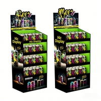 Étagère de présentation en carton ondulé à 4 niveaux personnalisée pour boissons, présentoir en carton pour boissons énergisantes pour la promotion en magasin