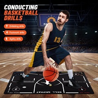 Tapis d'entraînement de basketball, coussinets d'agilité pour les pieds, antidérapants, silencieux, pliables, faciles à transporter, taille et couleur personnalisables, améliorent la vitesse