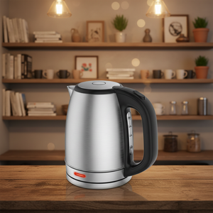 Aço Inoxidável de Grau Alimentício <span class=keywords><strong>360</strong></span> °   Chaleira Elétrica com Base Rotativa 1.7L Grande Capacidade Desligamento Automático Proteção Contra Fervura a Seco para Uso Doméstico - Product Image 5